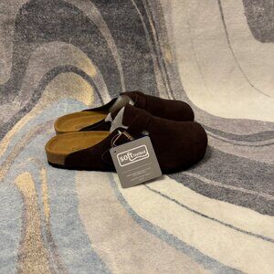 Birkenstock Boston Clog Suede Sandal Mocha Women’s Size 7 8 9